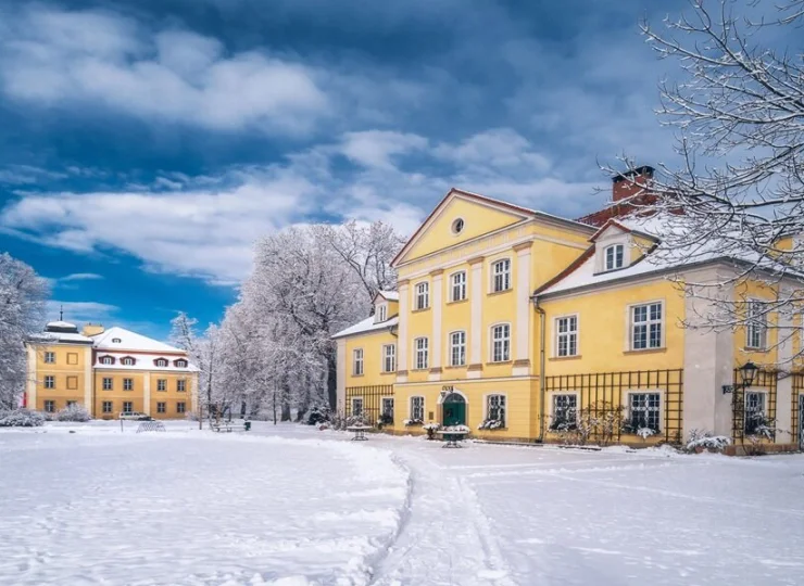 Mały Pałac w zimowej szacie