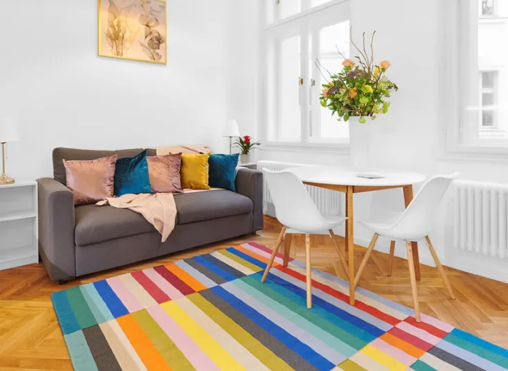 W każdym apartamencie jest rozkładana kanapa