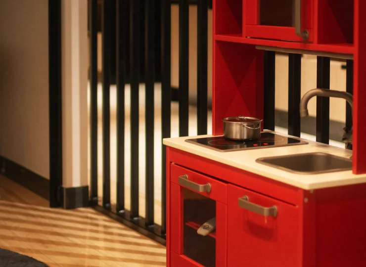 Przy restauracji przygotowano kącik zabaw dla dzieci