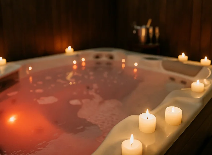 Jacuzzi można wynająć na wyłączność, by spędzić przyjemne chwile we dwoje