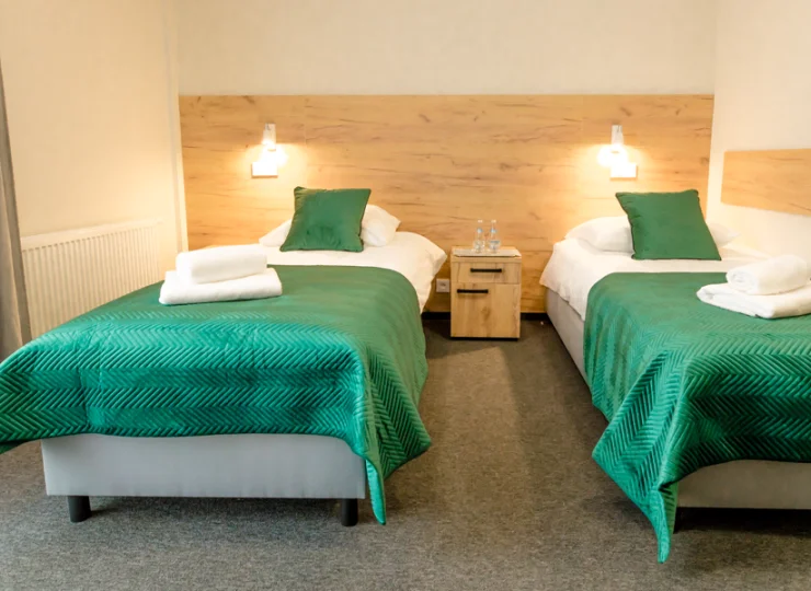 Hotel Aqua Zdrój oferuje 124 miejsca w komfortowych pokojach