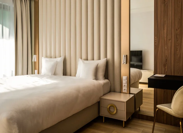 Apartamenty są urządzone w najwyższym standardzie