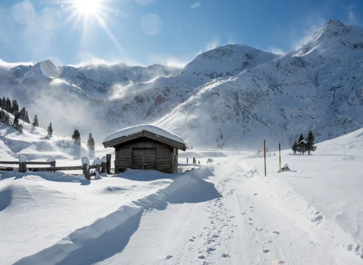 Bajeczna zima w Alpach