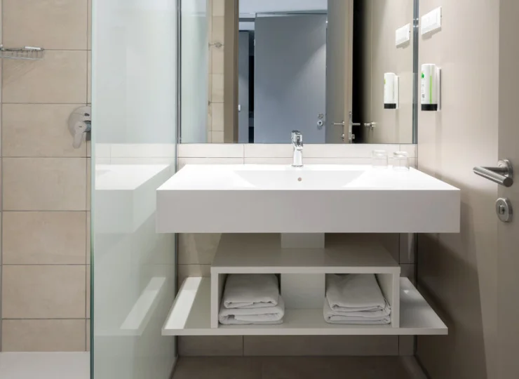 Każdy pokój ma łazienkę w prysznicem