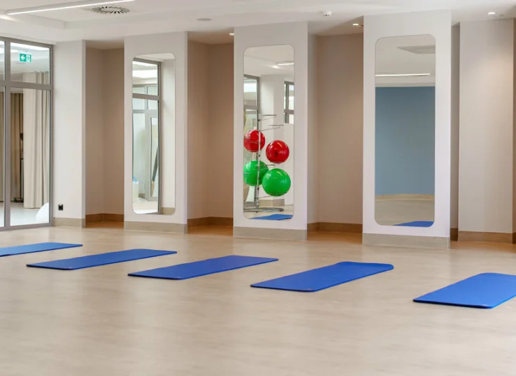 W obiekcie znajduje się też sala do ćwiczeń