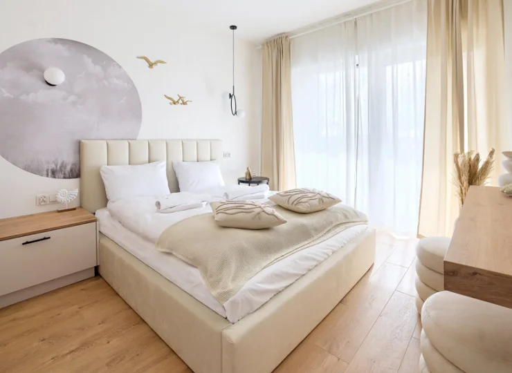 Każdy apartament ma odrębną sypialnię