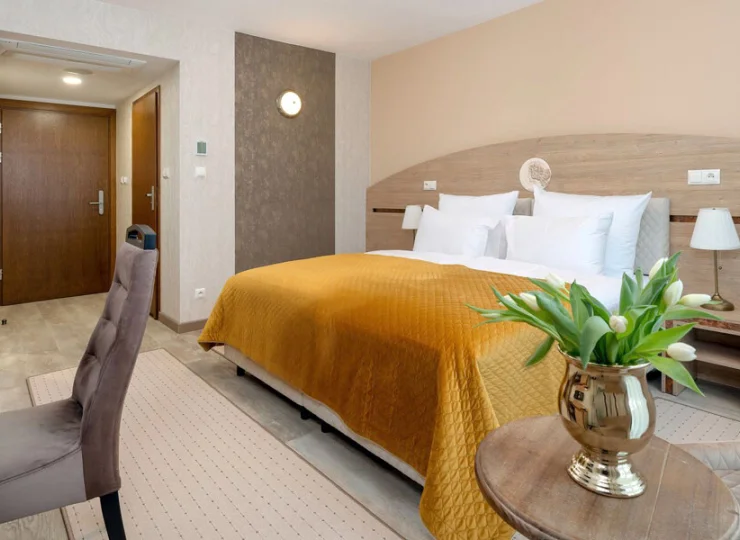 Wszystkie pokoje są nowoczesne i bogato wyposażone