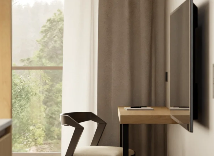 Pokój 2-os. ma powierzchnię 18 m2