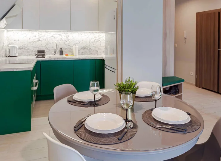 W kuchni jest wszystko, co niezbędne do przygotowania posiłku