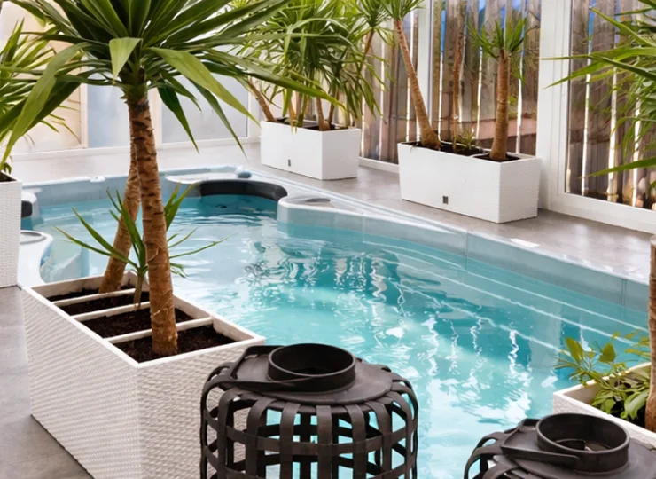 Hotel Amber Suite dysponuje basenem z hydromasażem