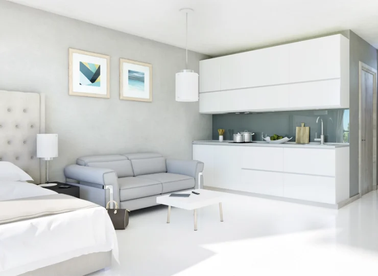 Apartamenty mają formę wielofunkcyjnego studia