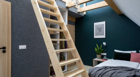 Pokój 4-os.z antresolą i balkonem