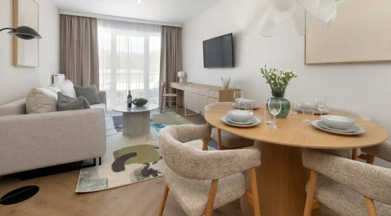 Apartament deluxe z 1 sypialnią