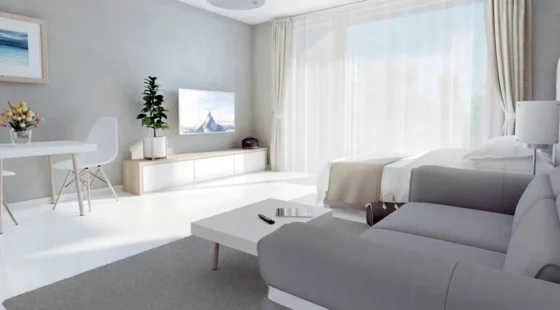 Apartament 2+2 z ogrodem