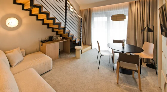 Apartament deluxe 2+1 z antresolą