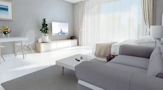 Apartament 2+2 z ogrodem