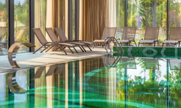 Nowoczesna strefa wellness na najwyższych piętrach hotelu