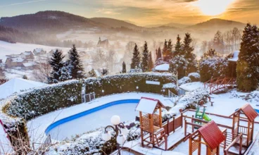 Zimą goście hotelu mogą cieszyć się malowniczymi widokami