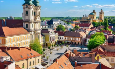 Panorama zabytkowego Starego Miasta w Egerze