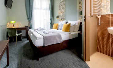 Pokoje są nowoczesne, eleganckie i komfortowe