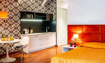 Studio 2-os. PopArt to wygodna przestrzeń z aneksem kuchennym