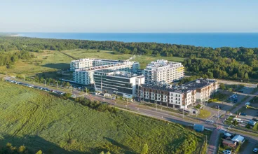 Hotel jest położony w zacisznej części Kołobrzegu