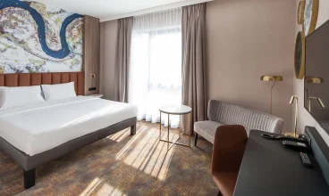 Pokoje są eleganckie, komfortowe i przytulne