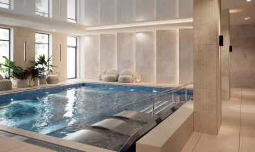 Znajdą się tutaj kryte baseny, wanny jacuzzi, wodne leżanki oraz wygodne leżaki