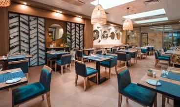 W hotelu Arche Puławska Residence mieści się Restauracja ArcheVita