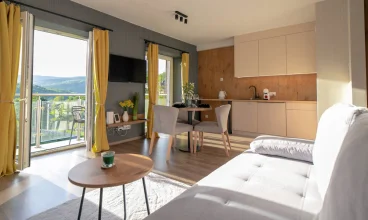 Czekają tutaj na Was w pełni wyposażone apartamenty czteroosobowe