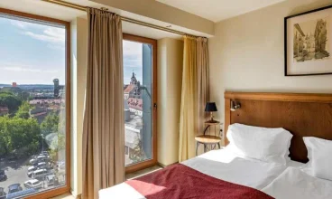 Widok z jednego z okien pokoju Best Western Vilnius