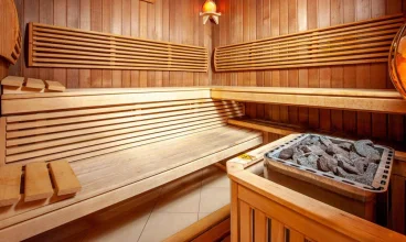 Atrakcją butikowego hotelu jest sauna fińska