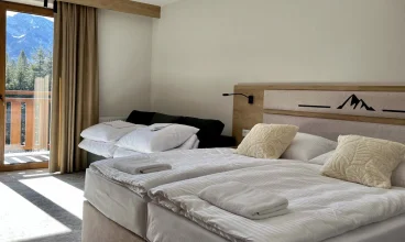 Są tutaj także większe pokoje - dla 3 oraz 4 osób