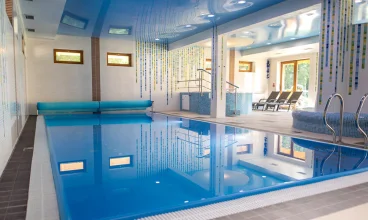 W budynku hotelowym mieści się strefa wellness