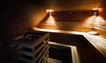 Strefa wellness umożliwia korzystanie z sauny
