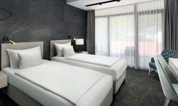 Nowoczesne pokoje Mercure Tokaj Center są bogato wyposażone