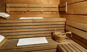 Jest także sauna, która sprzyja odprężeniu