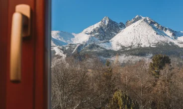 Zimowy widok Łomnicy