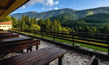 Lokalizacja hotelu w Małej Fatrze jest spektakularna