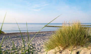Nadbałtycka plaża w Mielnie jest bardzo przyjemna