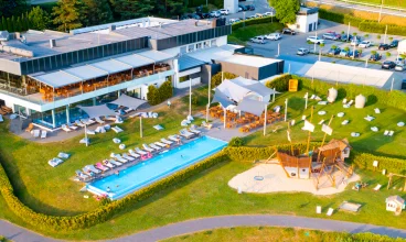 Zewnętrzna strefa rekreacji w Resorcie Lemon jest rozbudowana