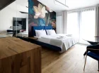 Studio 2-os. z łóżkiem king size ma powierzchnię 23 m2
