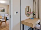 Każdy apartament dwupokojowy premium ma też balkon