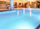 Hotelowa strefa wellness oferuje basen kryty z przeciwprądami oraz jacuzzi