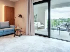 W każdym apartamencie jest pokój dzienny z kuchnią i jadalnią