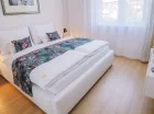 Każdy apartament ma odrębną sypialnię lub wydzieloną część sypialną