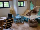Obiekt posiada przytulną salę zabaw dla najmłodszych