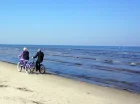 Poza sezonem w Mielnie można jeździć na rowerze wzdłuż morza