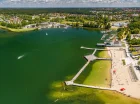 Nad Jeziorem Ukiel jest piaszczysta plaża