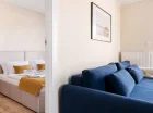Apartamenty są położone tylko 350 m od zejścia na plażę